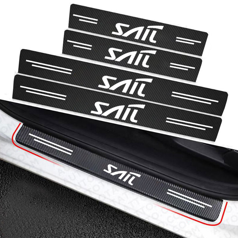 Crepe Pan Carbon - Instaplijsten Plaat Protector Stickers Koolstofvezel Sticker